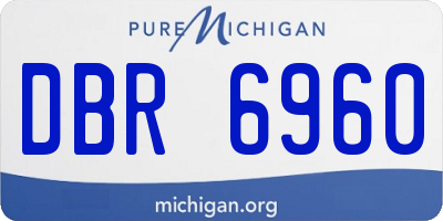 MI license plate DBR6960
