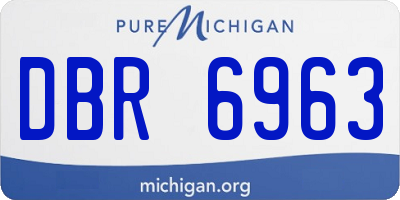 MI license plate DBR6963