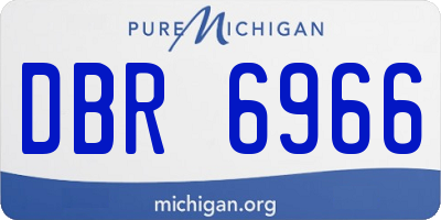 MI license plate DBR6966