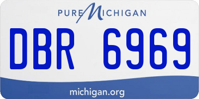 MI license plate DBR6969