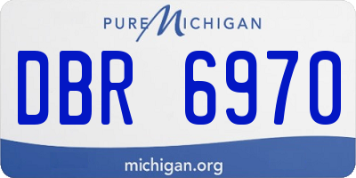 MI license plate DBR6970