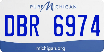 MI license plate DBR6974