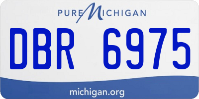 MI license plate DBR6975