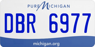 MI license plate DBR6977