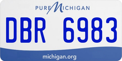 MI license plate DBR6983
