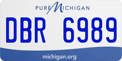 MI license plate DBR6989
