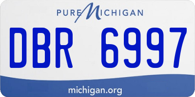 MI license plate DBR6997