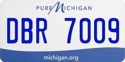 MI license plate DBR7009