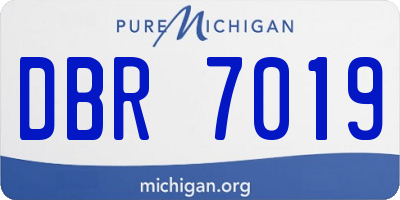MI license plate DBR7019