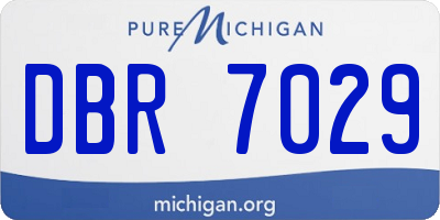 MI license plate DBR7029