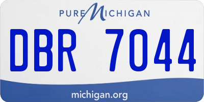 MI license plate DBR7044