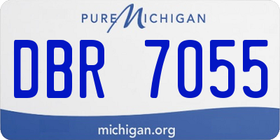 MI license plate DBR7055