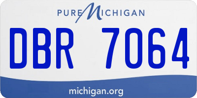 MI license plate DBR7064