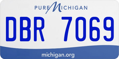 MI license plate DBR7069