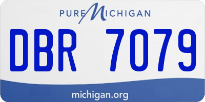 MI license plate DBR7079