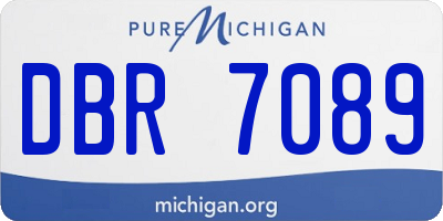 MI license plate DBR7089