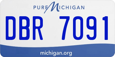 MI license plate DBR7091