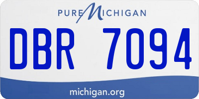 MI license plate DBR7094