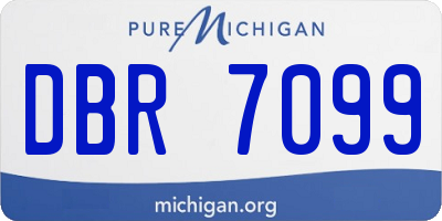MI license plate DBR7099
