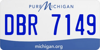 MI license plate DBR7149
