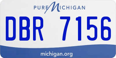 MI license plate DBR7156
