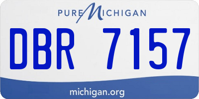 MI license plate DBR7157