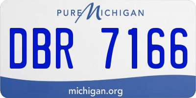 MI license plate DBR7166