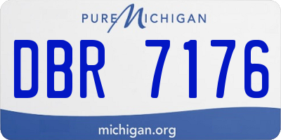 MI license plate DBR7176