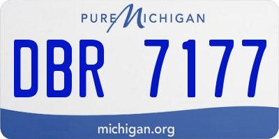 MI license plate DBR7177
