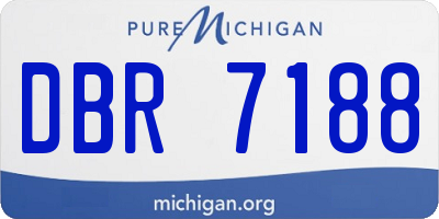 MI license plate DBR7188