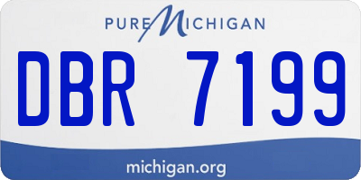 MI license plate DBR7199