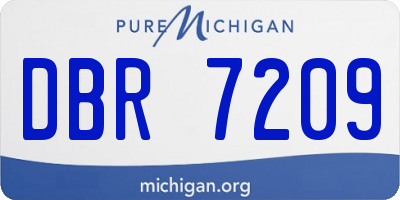 MI license plate DBR7209