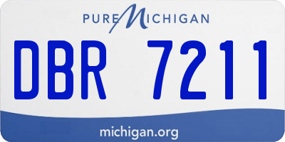 MI license plate DBR7211