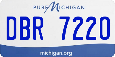 MI license plate DBR7220