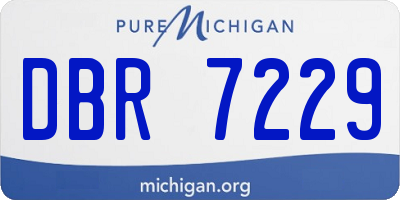 MI license plate DBR7229