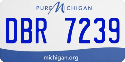 MI license plate DBR7239