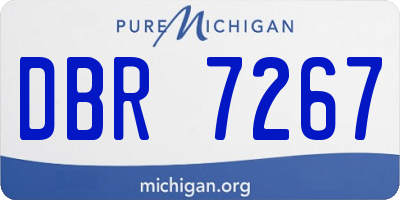 MI license plate DBR7267