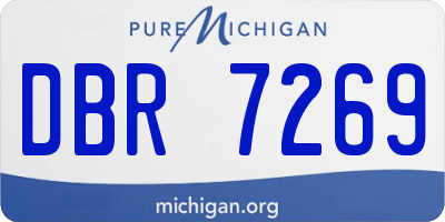 MI license plate DBR7269