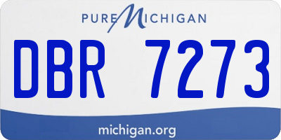 MI license plate DBR7273