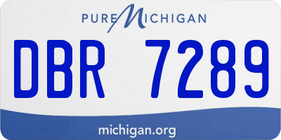 MI license plate DBR7289