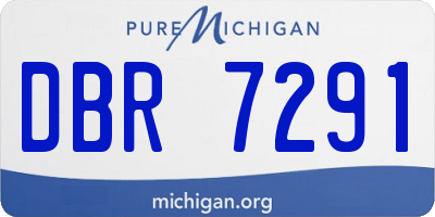 MI license plate DBR7291