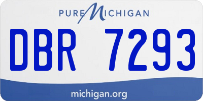 MI license plate DBR7293