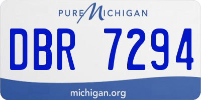 MI license plate DBR7294
