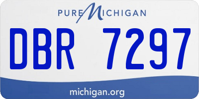 MI license plate DBR7297