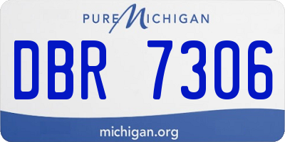 MI license plate DBR7306