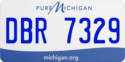 MI license plate DBR7329