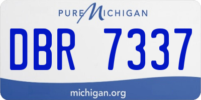 MI license plate DBR7337