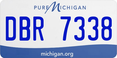 MI license plate DBR7338