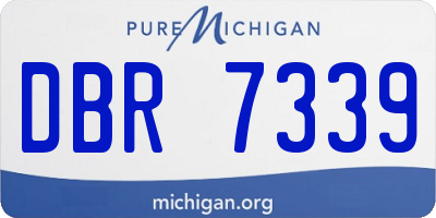 MI license plate DBR7339