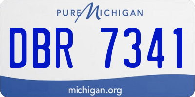 MI license plate DBR7341